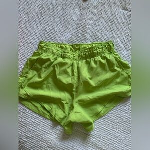 Neon Green Athletic Shorts
